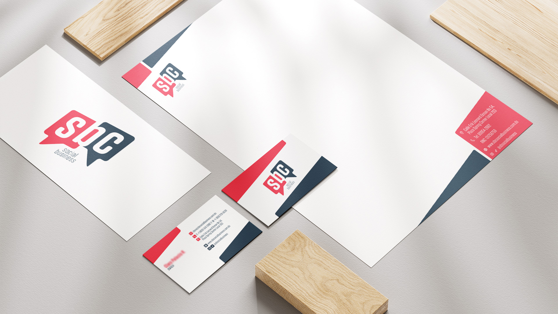 Brand identity and logo design for SBC Social Business
