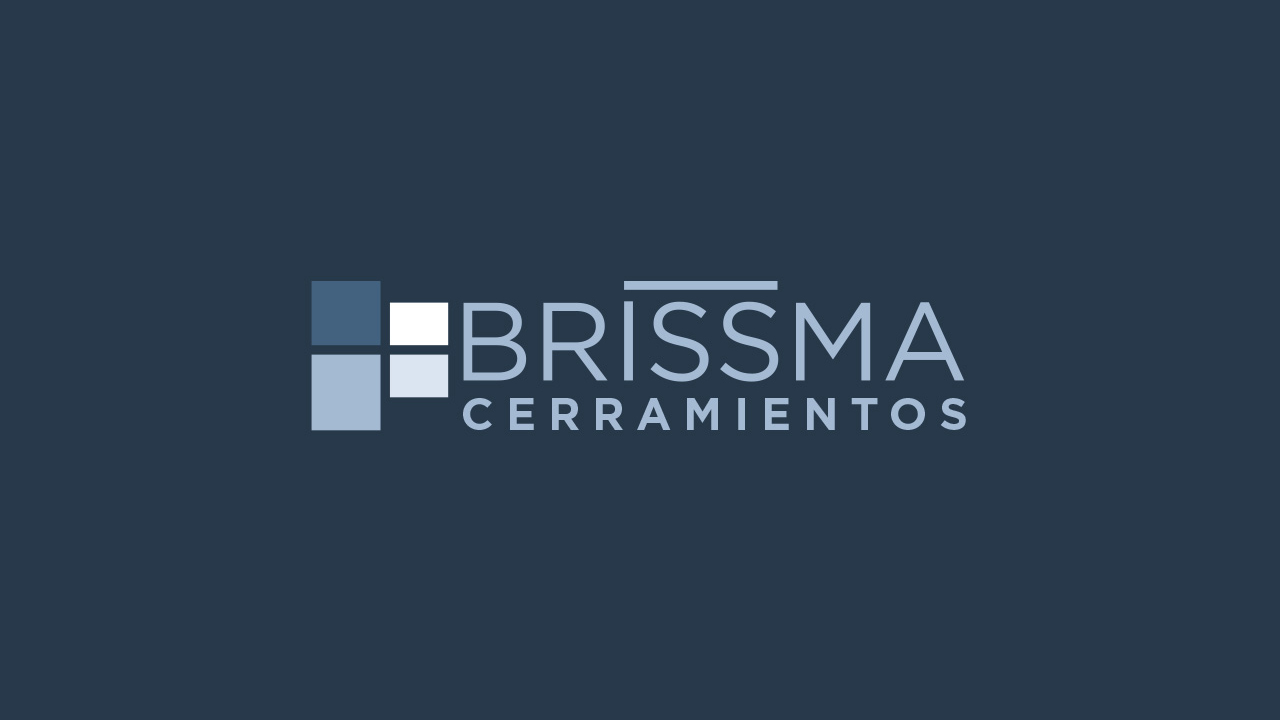 Corporate branding logo for Brissma Cerramientos