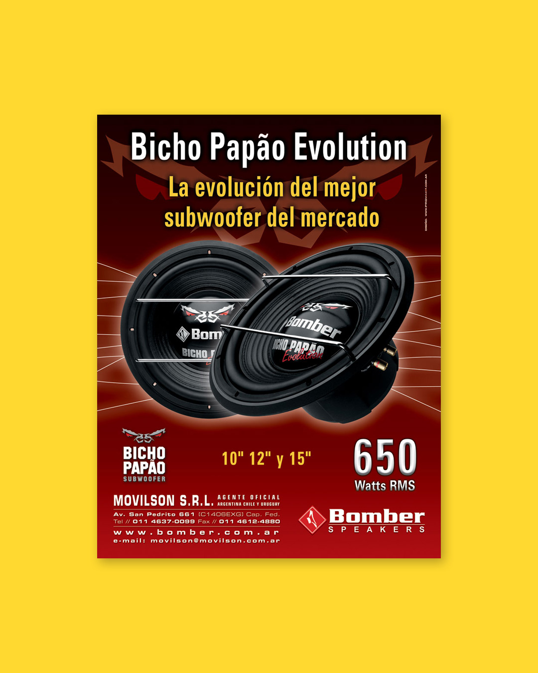 Bomber promotional graphic design