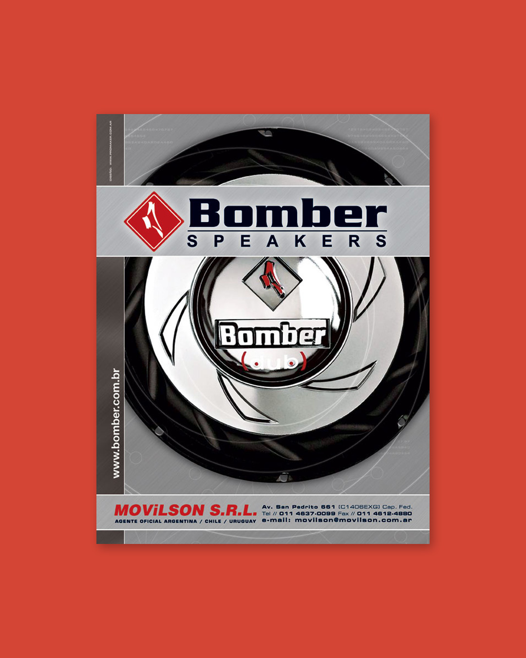 Advertising poster design for Bomber brand