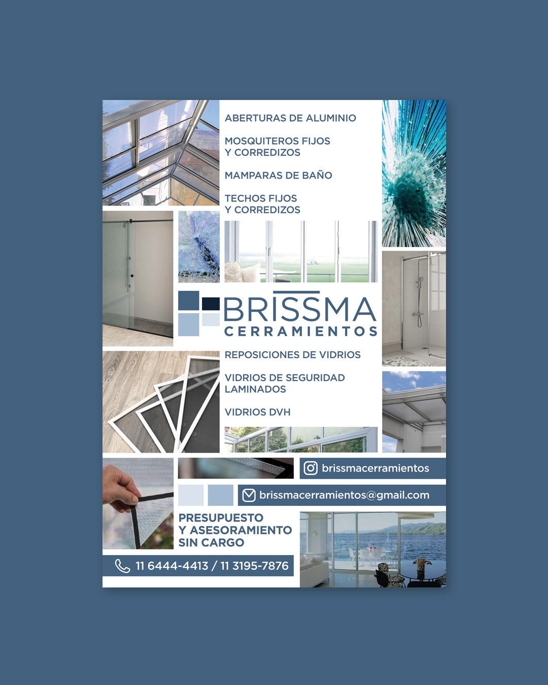 Construction brand print design for Brissma