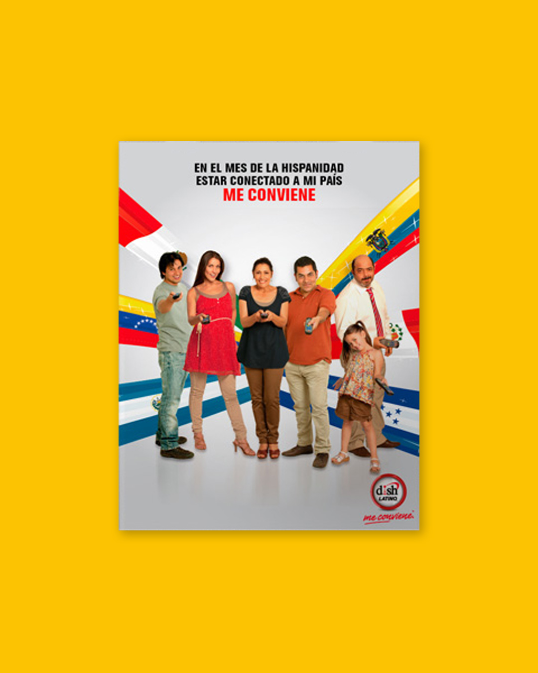 Advertising campaign design for Dish Latino