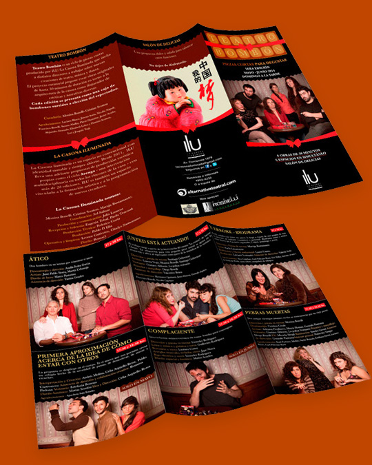 Poster design for Teatro Bombón event