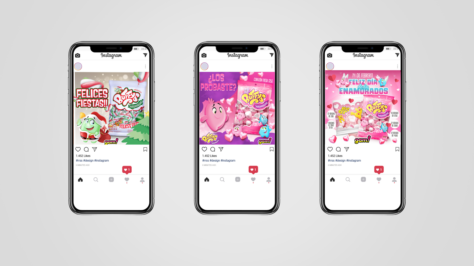 Web design exploration for GAM brand