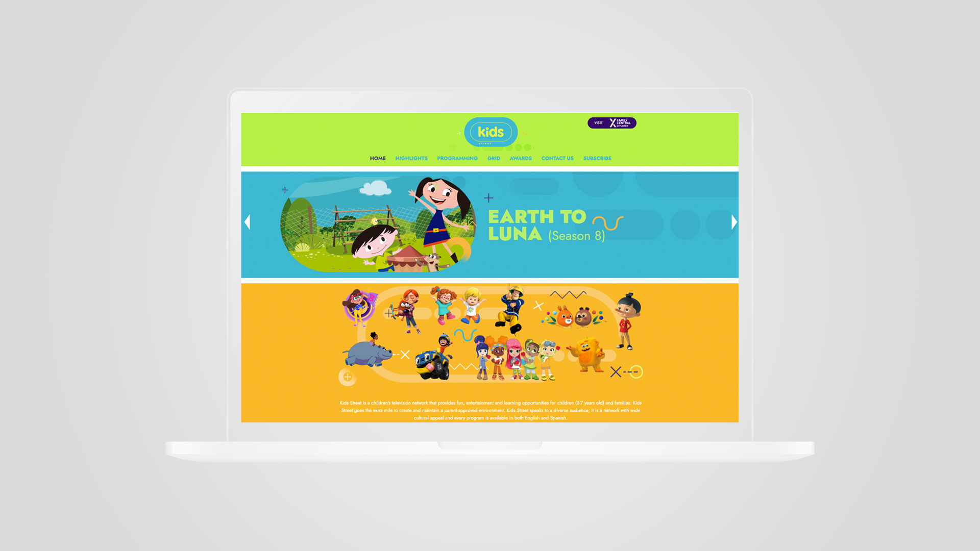Fashion brand website design for Kids Street