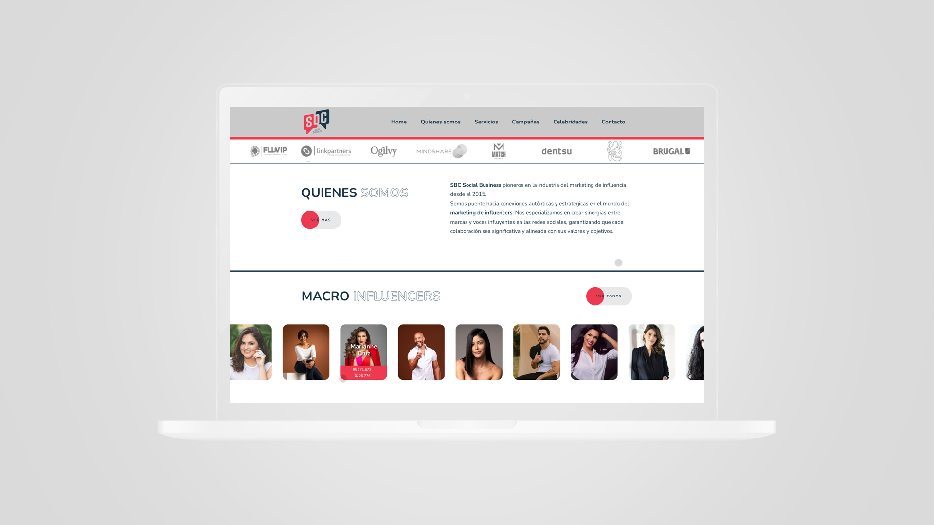 Website design for SBC Social Business